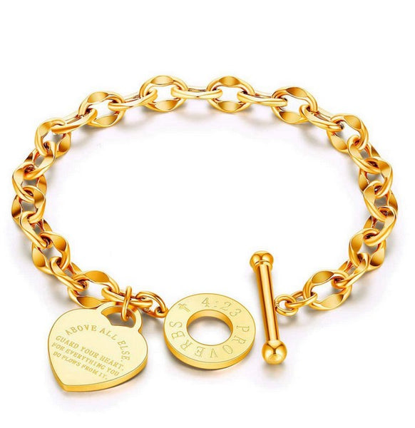 Sparkling  Classic Engraved Heart.