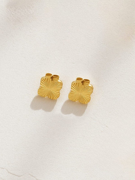 Sparkling Four-Leaf Clover Jewelry Set