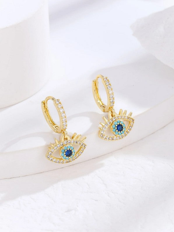 Sparkling Cubic Zirconia Decor earring