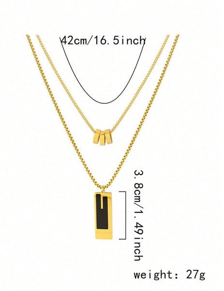 Sparkling Double-layer High-end Sweater Chain With Brand Sense.