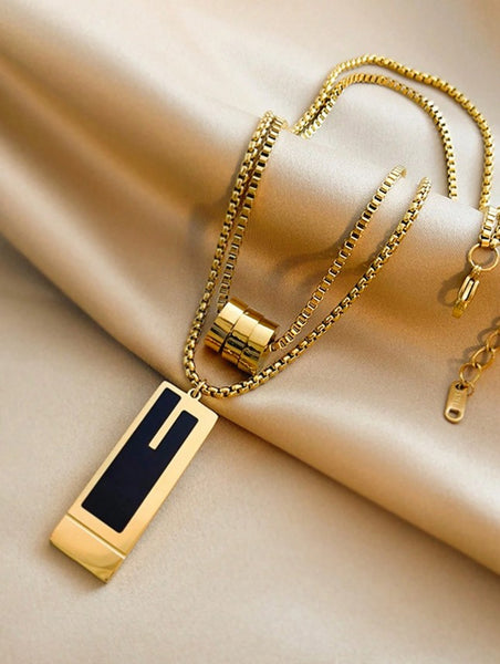 Sparkling Double-layer High-end Sweater Chain With Brand Sense.